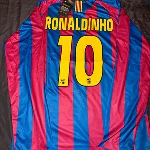 FC Barcelona Retro Long Sleeve Jersey Nike FCB Vintage